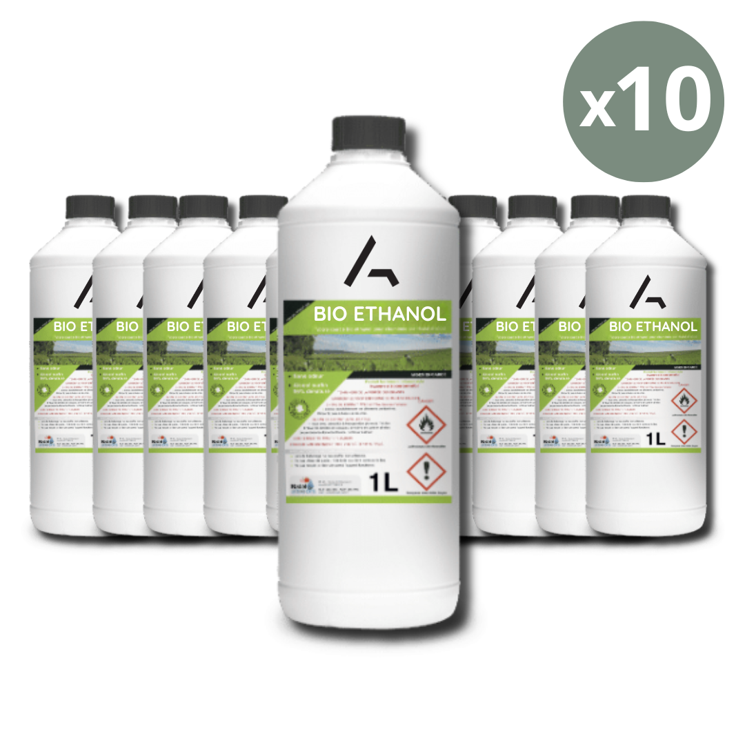 Bio-ethanol fuel – 10L (10 x 1L bottles)